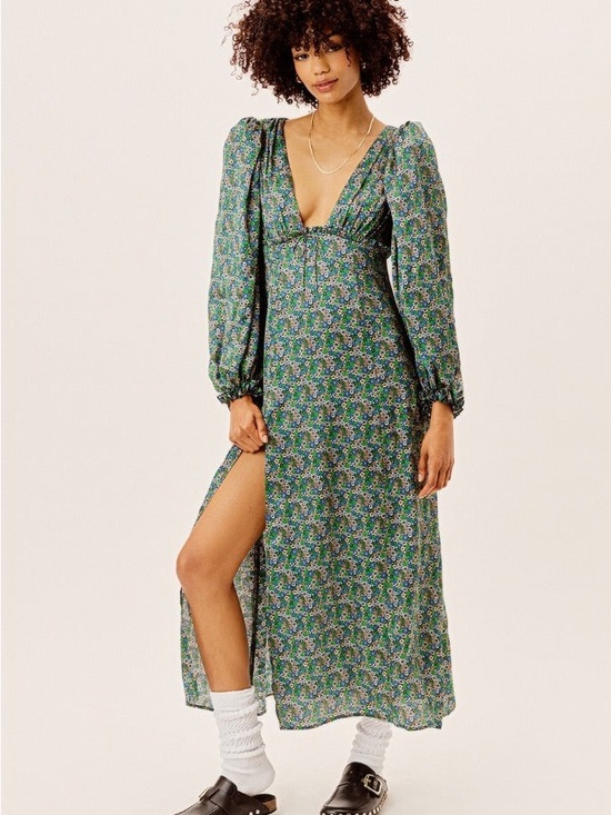 For Love And Lemons Dresses & Skirts - for Love and Lemons Alisa floral Midi Dress size small